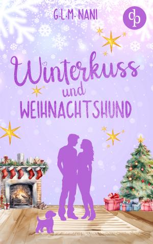 Winterkuss und Weihnachtshund